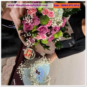 Combo Bánh Kem & Hoa Tươi - MM63